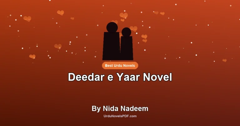 Deedar e Yaar Novel By Nida Nadeem