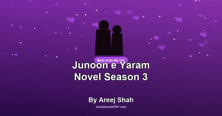 Junoon e Yaram Novel Season 3 By Areej Shah